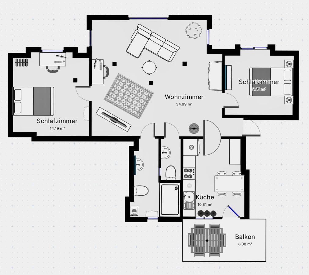 Woelkchen - Wohnung Mit Balkon, Holzdielen & Tv Бремергафен Екстер'єр фото